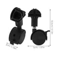 thumbnail image 2 of Shisuyan 2pcs Stem Casters Wheels Replacement Wheels Caster Wheels for Pet Cage, 2 of 8