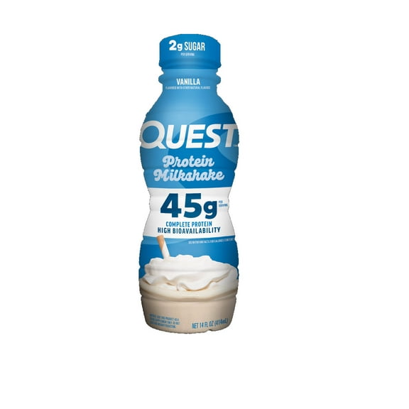 Quest Nutrition, 45g High Protein Vanilla Milkshake 14oz Ready to Drink, 1 Count