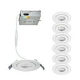 thumbnail image 5 of WAC Lighting Lotos 6" Adjust 5-CCT Aluminum Recessed Kit in White (Set of 6), 5 of 5