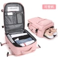 thumbnail image 6 of TRANSLINK Backpack with USB Charging Port, Water Resistant Work Business Laptop Backpack, Airline Approved Carry On Bag for Women, Pink, 6 of 8