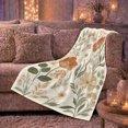 thumbnail image 6 of Printed Flannel Throw Blanket with Rustic Pumpkin Autumn Botanical Watercolor, 6 of 9