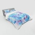 thumbnail image 3 of Ambesonne Feather Bedding Set 3 Pcs, Dream Catcher Tribal, Twin XL, Pale Blue Lilac White, 3 of 3