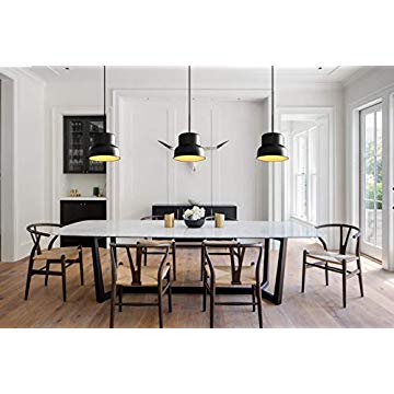 Modern Industrial Barn Farmhouse Kitchen Island Pendant Light Fixture With 11inch Black Metal Shade Walmart Com Walmart Com