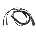 thumbnail image 2 of Quick Disconnect To 3.5mm Cable, Tensile 9.8ft QD To 3.5mm Cord  for Headset for Sound Card, 2 of 8