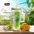 thumbnail image 2 of Vasos de vidrio ANOTION de 700 ml con tapas y pajitas, juego de 4, 2 of 7