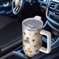 thumbnail image 6 of OBREWU Dogs with Sunflowers Tumbler with Handle and Lid,Dogs with Sunflowers 40oz Double Wall Vacuum Insulated Tumbler,Cups Gift for Women and Men, 6 of 7