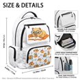 thumbnail image 4 of Kuiaobaty Study Capybara Print Backpack for Girls Boys 17 Inch School Backpack with Cup Holder Lightweight Bookbag Daypack for School, 4 of 7