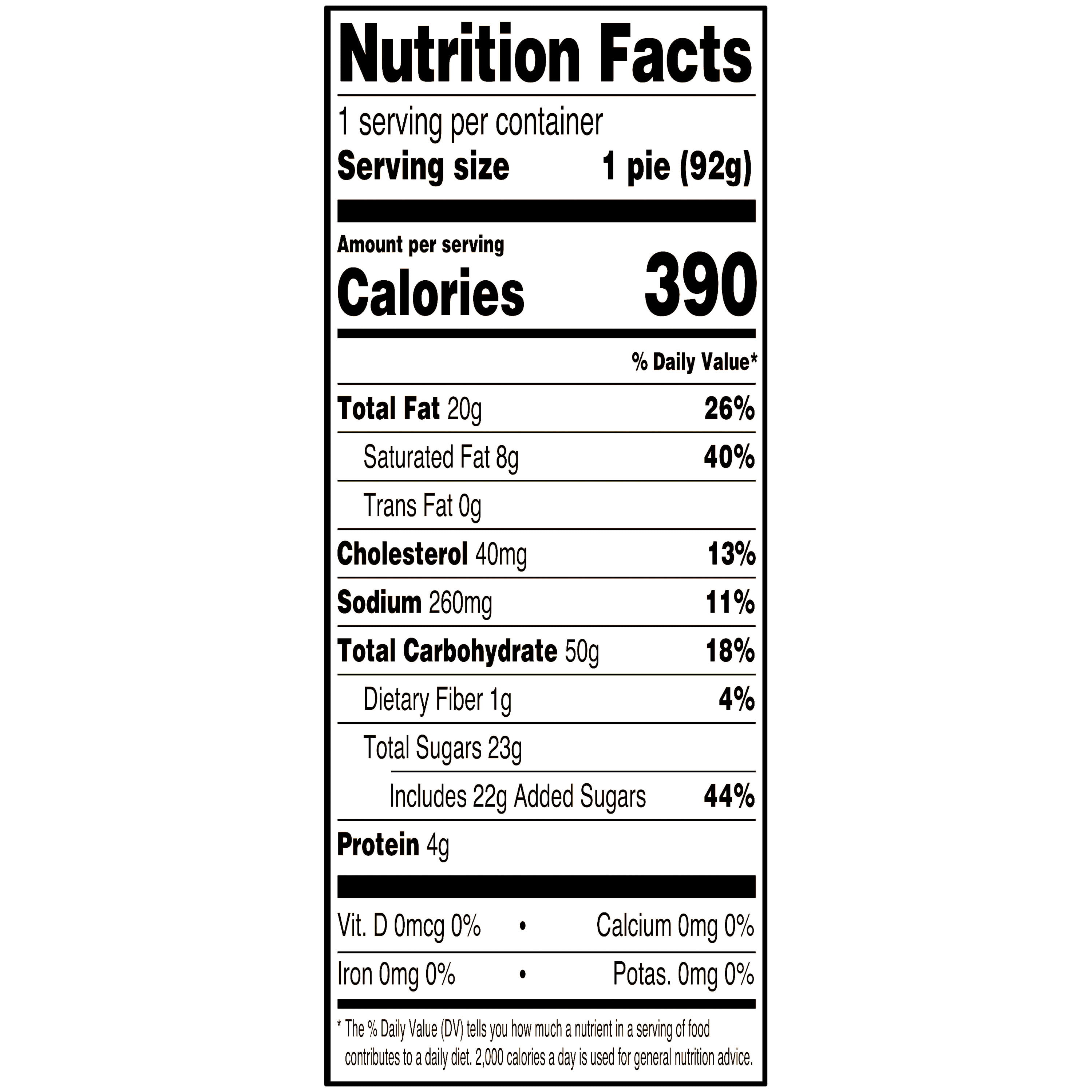 Freshness Guaranteed 4" Mini Pecan Pie, 3.25 oz, 1 Count, Baked, Paperboard Box, Shelf Stable