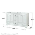 thumbnail image 5 of Wyndham Collection WCS202060DKGCXSXXMXX Deborah 59-1/4" Double Free Standing Wood Vanity, 5 of 7