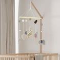 thumbnail image 2 of Jungle Animals Mobile for Crib Handmade Nursery Mobile Baby Bedroom Hanging Decoration Toy, 2 of 6
