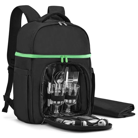 Mochila de Picnic Vogano para 2 personas con Compartimento Refrigerado
