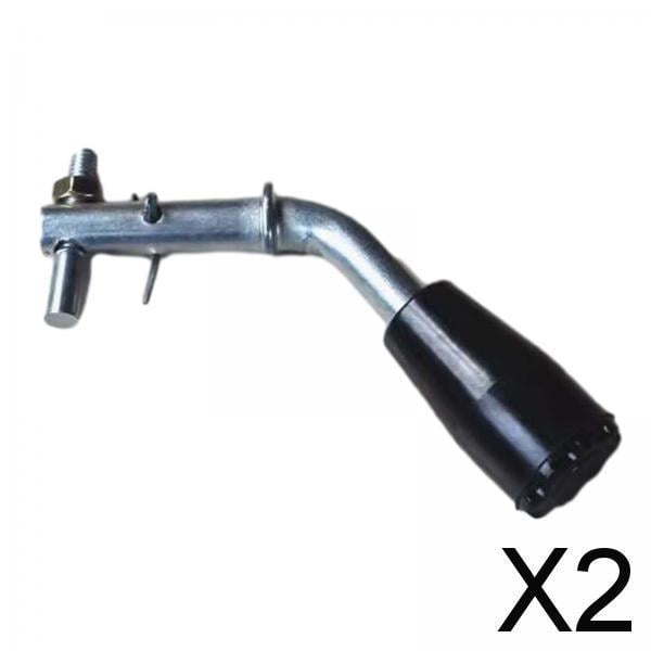 2x Manija de La Estufa, Manija de Acero Inoxidable, Portátil, Resistente Al Calor, Reemplazo Premium para Chimenea de Acero Inoxidable Fá 2 piezas