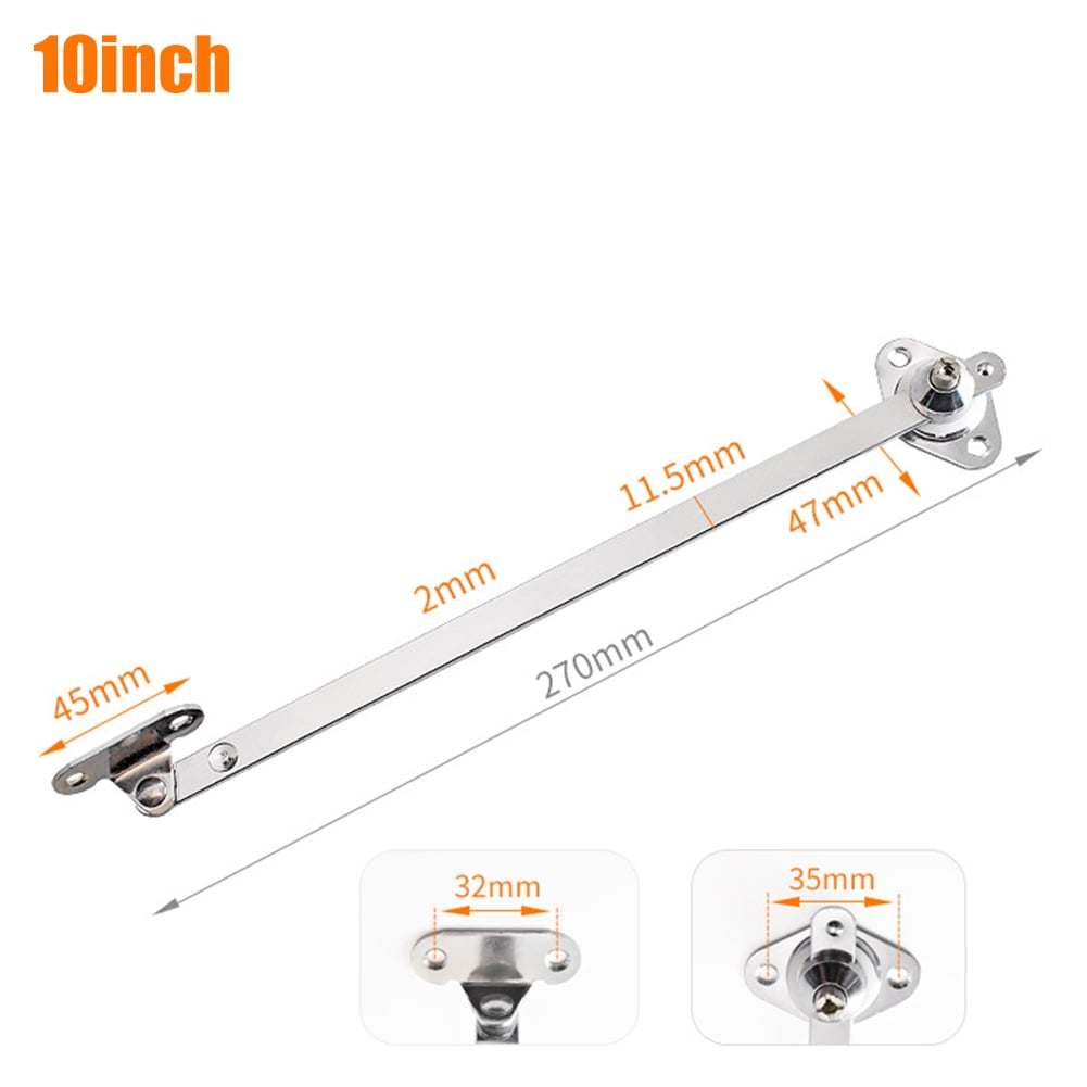 Goodhd 2PCS Cupboard Door Flap Stay Hinge Down Drop Lid Support