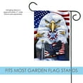 thumbnail image 5 of Toland Home Garden Patriotic Eagles Service Patriotic Flag Double Sided 12x18 Inch, 5 of 5