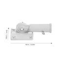 thumbnail image 5 of 4 Count Flag Pole Holder Flagpole Mounting Bracket Stand Debutant Markers White, 5 of 8