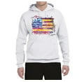 thumbnail image 2 of Wild Bobby, Colorful Neon Flag, Streetwear, Unisex Graphic Hoodie Sweatshirt, White, Small, 2 of 3