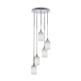thumbnail image 1 of Empire 5 Light Cluster Pendalier In Chrome Finish With 4" White Muslin Glass, 1 of 1