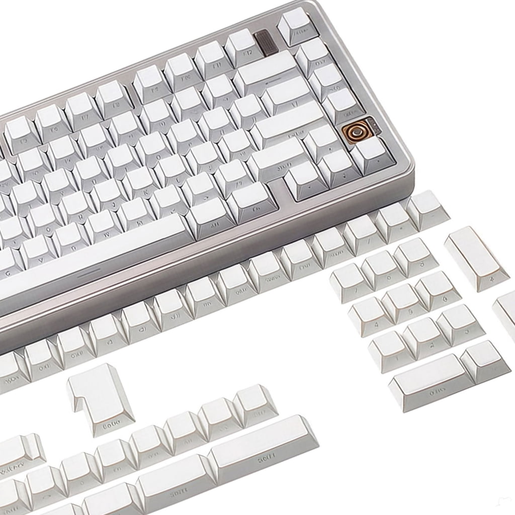 137Pieces PBT Keycaps Side Print For 61 To 108 Keys Mechanical Keyboard Double Shot Construction