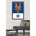 thumbnail image 2 of Mets 24.25" x 35.75" Framed Logo Poster, 2 of 3