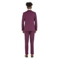 thumbnail image 2 of Porto Filo Men's 2 Piece Magenta Slim Fit Suit, 2 of 5