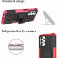 thumbnail image 3 of Case for Samsung Galaxy A23 4G, Tyre Pattern Design Hybrid TPU+PC Material Double Layer Protection Shockproof Cover with Kickstand Phone Case for Samsung Galaxy A23 4G      Green, 3 of 12