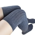 thumbnail image 3 of ktowifly Men Women Golf over Knee Solid Color Cotton Sockings Casual Comfortable Trendy Sock for Dance, 3 of 5