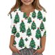 thumbnail image 1 of Blusas informales con cuello en V y mangas 3/4 para niños y niñas de 3 a 14 años, 1 of 6