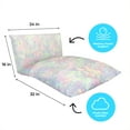 thumbnail image 6 of Imaginarium Memory Foam Fun Pillow with Fiber-Filled Body Topper and Cool-to-The-Touch Cover, Cotton Candy, 6 of 7