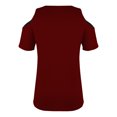 thumbnail image 5 of Camisas sexy de verano para mujer Cuello en V Hombro frío Manga corta Tops Blusa regular Fridja ghk5001, 5 of 5