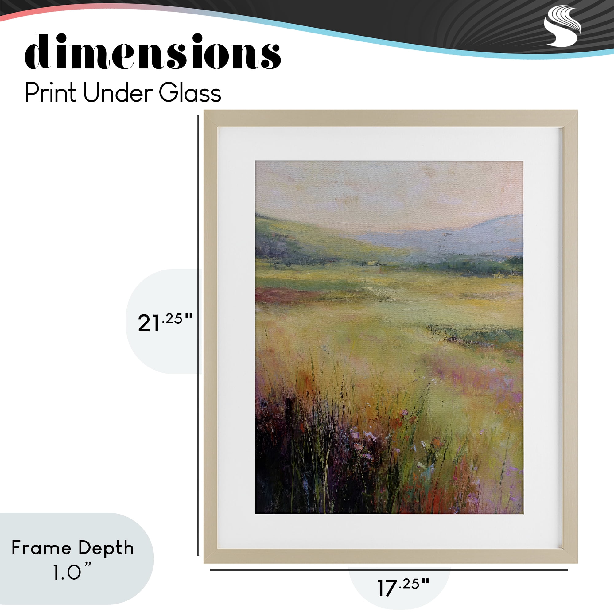 Stupell Industries Green Valley View Birch Framed Print Under Glass, design by Svetlana Aleynikova