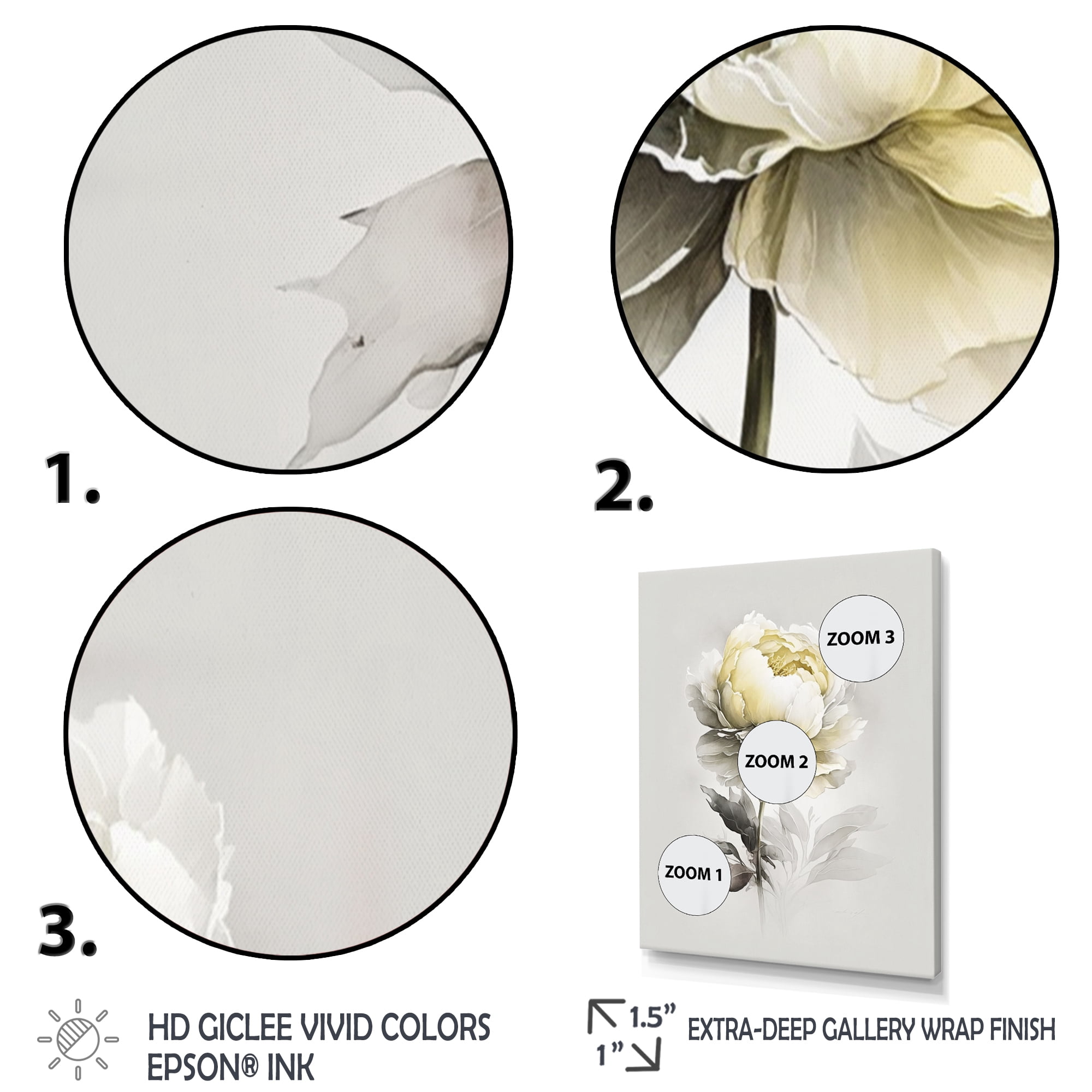 Designart Dahlia Flower V Canvas Wall Art