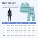 thumbnail image 4 of Fotbe Teal Turquoise Wood Pijama de Hombre con Estampado de Manga Larga, Conjunto de 2 Piezas, Ropa de Dormir Suave y Cómoda con Bolsillos-XX-Large, 4 of 7