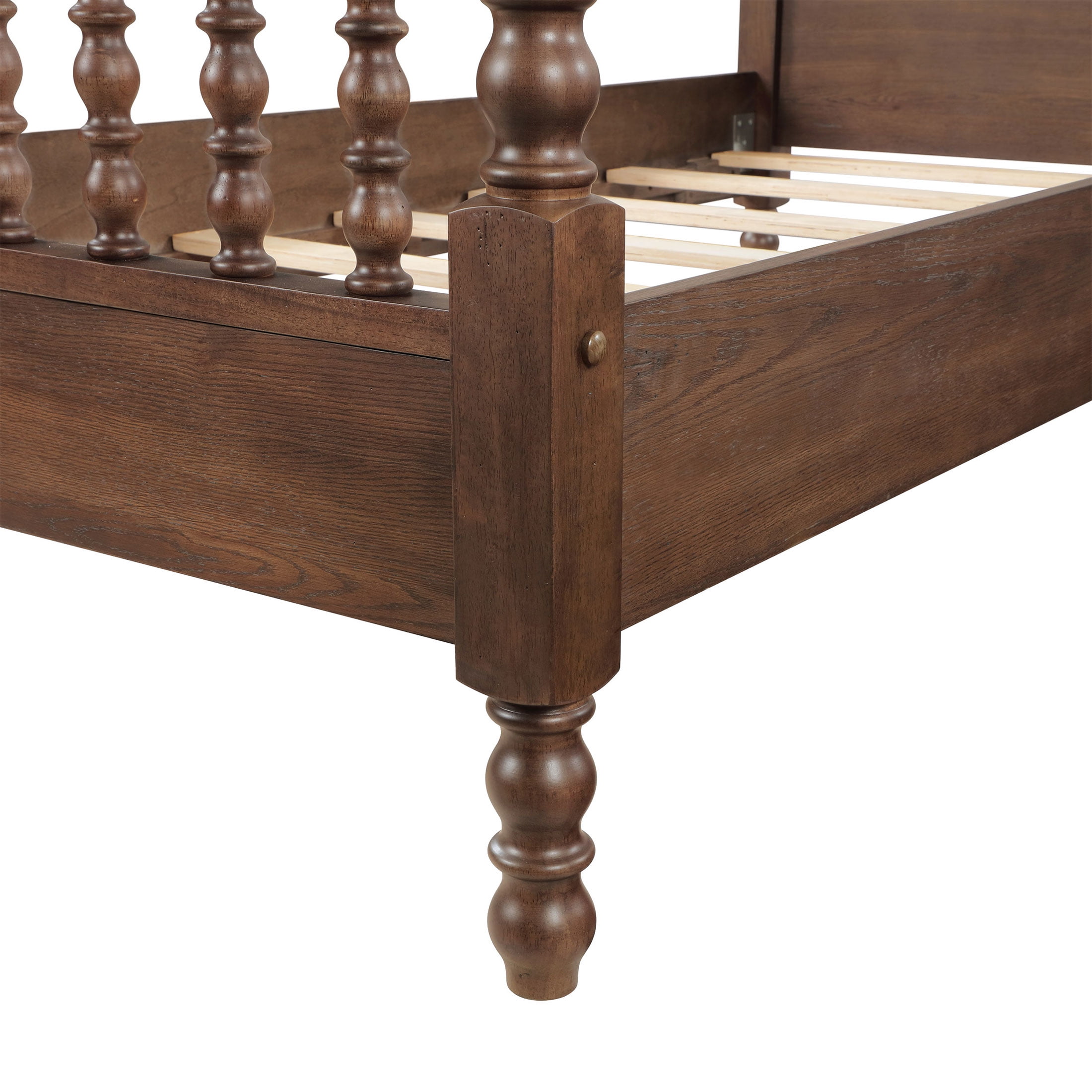 The Pioneer Woman Harper Twin Spindle Bed, Homestead Brown