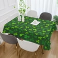 thumbnail image 5 of Coolnut St Patrick Clover Shamrock Tablecloth Rectangle Colorful Table Cloth Large Square Table Cover for Dining Kitchen Party 60"x108" Decor Gift, 5 of 7