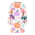 thumbnail image 3 of Summer Casual Dress,Ladies Fashionable and Casual Fall and Winter Round Neck Long Sleeved Printing Dress, 3 of 6