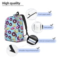 thumbnail image 4 of Yiaed Donuts Print Backpack, Premium Laptop Backpack, Travel Backpack for Women, Lightweight Backpacks, Comfortable Back Pack-Small, 4 of 7