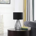 thumbnail image 3 of 18â€ Asymmetric Black Cage Metal Table Lamp, 3 of 4