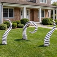 thumbnail image 2 of FUNBOY Inflatable Halloween Lawn Snakes 3-Pack, Black & White Outdoor Decor with Bonus Ghost, 2 of 6