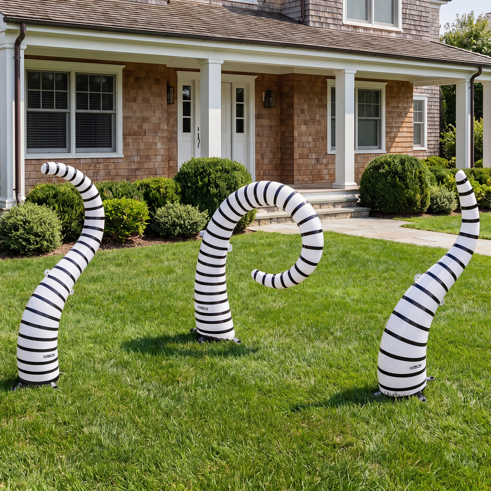 FUNBOY Inflatable Halloween Lawn Snakes 3-Pack photo 2
