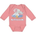 thumbnail image 3 of Inktastic My Titi Loves Me Cute Elephants Clouds Moon and Stars Boys or Girls Long Sleeve Baby Bodysuit, 3 of 5