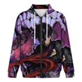 thumbnail image 4 of Solo Leveling Jacket Casual Oversized Hoodie Stylish Zipper Hooded Sweatshirt Warm Loose Outerwear 2XL, 4 of 8