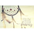 thumbnail image 2 of Bailey, Ann 18x13 White Modern Wood Framed Museum Art Print Titled - Follow Your Dreams, 2 of 4