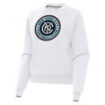 thumbnail image 2 of Women's-Antigua  White New York City FC Victory Pullover Sweatshirt, 2 of 3