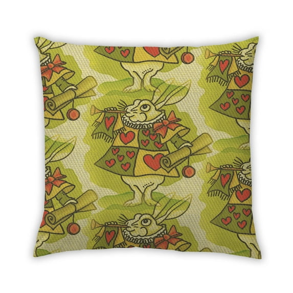 Ahgly Company Outdoor Square Contemporary Throw Pillow, 18 inch by 18 inch