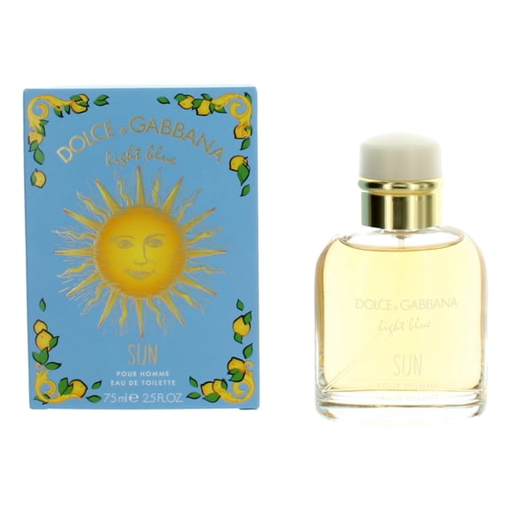 Dolce & Gabbana Light Blue Sun Eau De Toilette for Men 2.5 Oz / 75ml