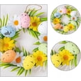 thumbnail image 5 of Colorful Easter Egg Wreath with Grapevine Base for Door and Wall Decoration, Indoor Outdoor Use (Green,1Pcs, B), 5 of 6