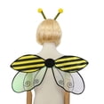 thumbnail image 3 of Guardurnaity Linda ala de insecto para mujeres y niñas, cómoda y fácil de usar, accesorios de disfraces para niñas, fiestas Disfraces de disfraces Amarillo, 3 of 6