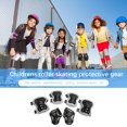 thumbnail image 4 of Rodilleras Protección Ciclismo 6 unids/set soporte de codo de rodilla niños transpirables para deportes al aire libre (negro) Sywqhk Para Estrenar, 4 of 8
