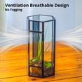 thumbnail image 2 of NCYP Small Stainless Steel Hexagon Shaped Enclosure Terrarium with Mesh, 4.9x4.3x9.4 inches Tabletop Jumping Spider, Small Insect Habitat, Vertical Placed (Terrarium Only), 2 of 16
