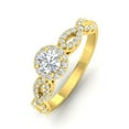thumbnail image 2 of Certified 1.00 Carat TW Round Diamond Infinity Engagement Ring in 14k Yellow Gold (G-H, I1), 2 of 5